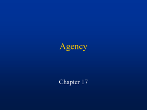 Agency and Employment