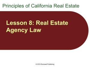 Chapter 8 - Real Estate