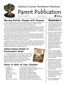 March 2001 Parent Bulletin