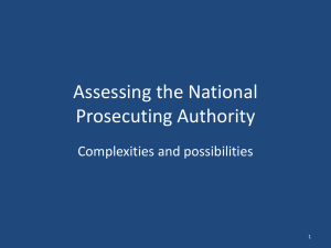 Assessing the National Prosecuting Authority
