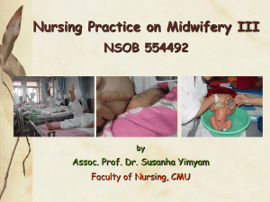 Apply the nursing process in providing care for ้postpartum women