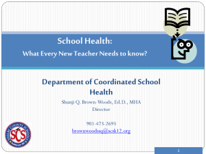 9:45 Coordinated School Health