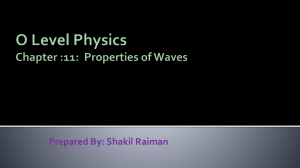 O Level Physics Chap 11 Properties of Waves