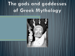 The gods and goddesses of Greek Mythology Where did Greek