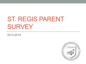 2014 Parent Survey Results Presentation