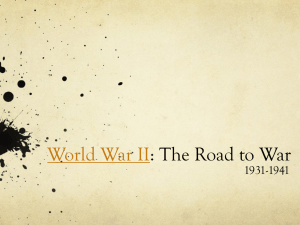 World War II: The Road to War