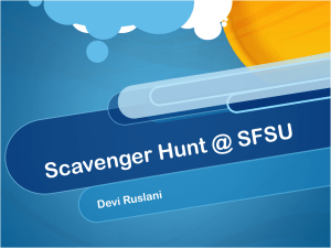 Scavenger Hunt @ SFSU