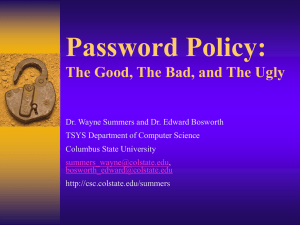 Password Policy Presentation