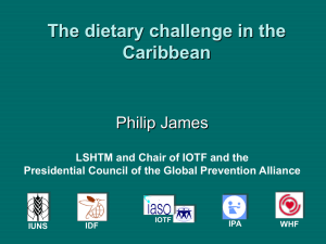 Publlic healtaspects of obesity - The Healthy Caribbean Coalition