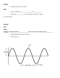 Notes waves & sound