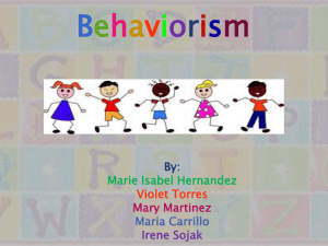 Behaviorism - edci4322su2011