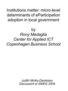 Institutions matter: micro-level determinants of eParticipation