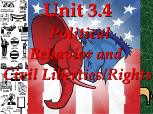 II. Civil Liberties/Rights - The Jeffersonian Experience