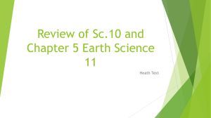Chapter 4 Earth Science