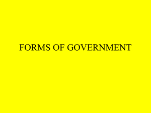 forms of government - Bourbon County Schools