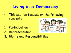 Rights and Responsibilities in a Democracy