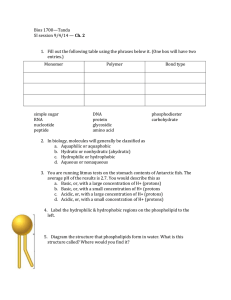 Bios 1700—Tanda SI session 9/4/14 — Ch. 2 Fill out the following