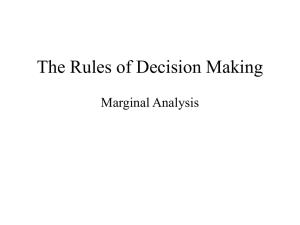 The Rules of Decision Making