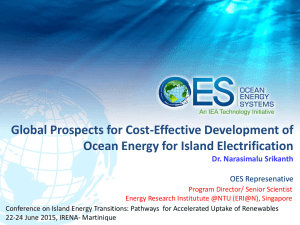 Need for Island Electrification - The International Renewable Energy