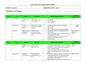 Buford High School CURRICULUM CALENDAR COURSE