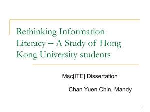 Rethinking Information Literacy CITERS03