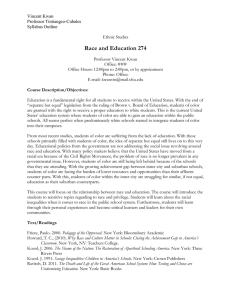 Race and Education 274