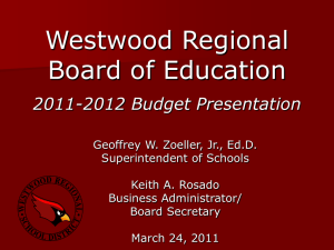 Westwood Regional School District: State of the District