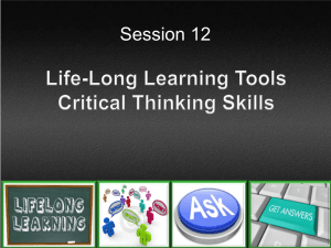 Session 12 Life Long Learning Tools