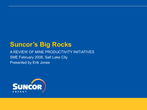 Suncor's Big Rocks: A Review of Mine Productivity Initiatives