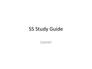 SS Study Guide