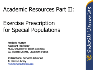 ppt: academic resources part ii