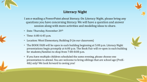 Literacy Night