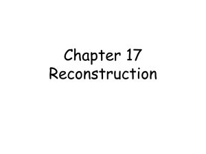 17 Reconstruction - AP US History, Buschistory, or David Busch
