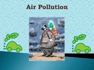 Air Pollution - AglanChemistry