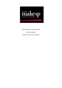 National Make-up Artist Awards 2015 Student Competition Monday