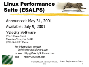 Measuring Linux Performance