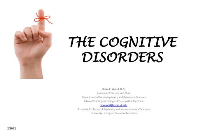 the-cognitive-disorders