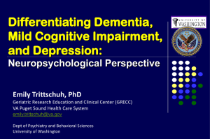 dementia eval - University of Washington