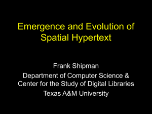 Supporting the Emergence of Ideas in Spatial Hypertext: The Visual