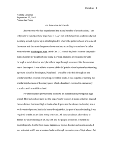 Donahue Mallory Donahue September 27, 2012 Persuasive Essay