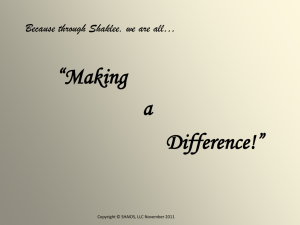 The Shaklee Difference… a promise of safety