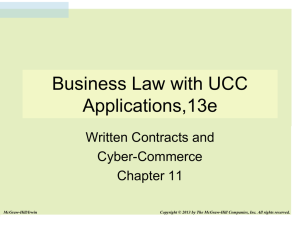 Legal Rules for Written Contracts