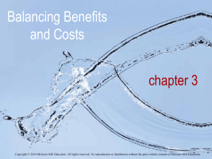 Maximizing Benefits Less Costs