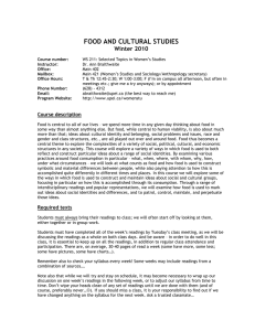 dsjs 212 / f-n 231 : food and cultural studies