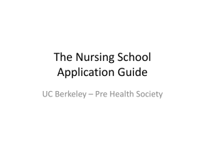 The Nursing School Application Guide