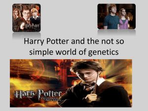 Harry Potter and the not so simple world of genetics