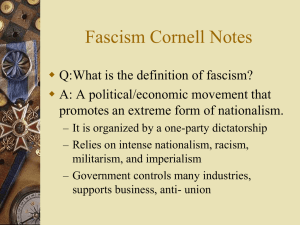 Fascism Cornell Notes
