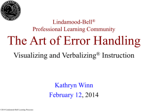 The Art of Error Handling - Visualizing and