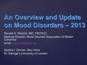 2013 An Update on Depressive Disorders