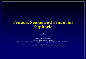 Frauds and Scams